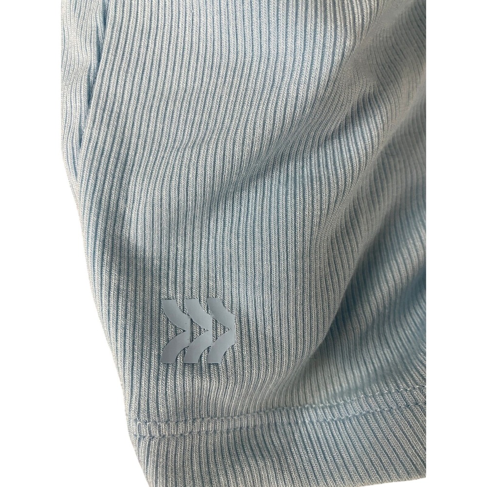 All in Motion Light Blue Ribbed Racerback Tank‎ Top Built in Shelf Bra Size XXL - Picture 6 of 7